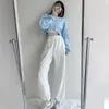 Capris Women Hosen graue Jogginghosen Frauen Jogger Modetracks Hosen Frauen Baumwollhosen für weibliche koreanische Stile