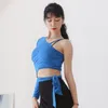 Stage Wear Female Adult Latin Dance Top One Shoulder Sleeveless Design Training Clothes Chacha Rumba Women Costumes DN15983