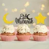 Feestdecoratie Bling Moon Star Banner Met Glitter Decoreren Papieren Slinger Voor Eid Mubarak Ramadan Decoraties Bruiloft Verjaardag Decor