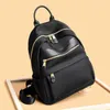 Schultaschen Echtes Leder Oxford Tuch Rucksack Weibliche Daypacks Casual Trave Rucksack Mode Mädchen Umhängetasche Damen Mochila