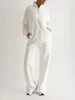 Pantalon de deux pièces pour femmes Chqcdarlys Femmes S 2 Tenues Automne Casual Survêtement à manches longues Sweat-shirts Jogger Set Sweatsuits