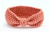 Girls Winter Crochet Kids Warm Headbands Baby Xmas Turbon Knot Knitted Hairband Ear Warmer Children Princess Hair Accessories For Toddler KHA524