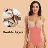 Femmes Shapers Armatures Blanc Body Femmes Stretch Solide Couleur Soyeux Sous-Vêtements Bodys Shapewear 230426