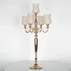 decorazione Candelabri a 5 bracci Centrotavola per feste di matrimonio Portacandele conici in metallo Candelieri Buffet Decorazione della casa imake858