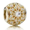 925 Charme kralen accessoires passen pandora charmes sieraden groothandel echte rosé goud binnenste straling open je hart melkweg