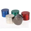 Rökande rör Sharpstone Herb 4 DEL Zinklegering 40mm/50mm/55mm/6m Spice Cracker Tobacco Metal 7 Colors Grinder för tillbehör Drop Dh8MT