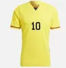 2023 Colômbia Away Soccer Jerseys 90 10 Valderrama Retro 23 24 James Home Football Shirt Cuadrado Classic Comemorate Antique Collection Camiseta De Futbol