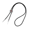 Papillon 1 pz/3 pz Vintage Bolo Tie Per Uomo Carnevale Cravatta Intagliata Floreale Fibbia Pietre Preziose Decor Anno Regalo