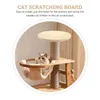 Scratchers Cat Platform Scratching Post Wooden Shelf Board Round Disc Small Treeaccessory Climber Pad Scratch Furniture Step Pet Hideaway