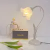 Tischlampen Mädchen Blumenlampe Retro Warm Nachttisch Schlafzimmer Mittelalterlich Französisch Dekor Geburtstagsgeschenke für Hochzeitsgeschenk Zuhause