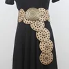 Bältes damer vintage bälte dekorerade y2k hippie subkultur med en klänning medeltida skiva