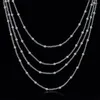 Pendants 925 Stamp Silver 18 Inches Beads Link Chain Necklaces For Women Vintage Luxury Designer Jewelry Offers With GaaBou