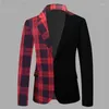 Abiti da uomo Spaper Print Blazer Slim Fit Prom Party Club Giacca da uomo DJ Host Stage Wedding Designer Cotton Homme S-5XL