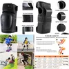 Elbow Knee Pads 6Pcs Youth Adt Pad Wrist Guard Sports Protective Gear Set For Skateboarding Roller Skating Bmx Cycling Scooter Dro Dha6K