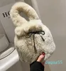 Winter Totes Imitation Mink Fur Bag Women's Fashion Celebrity Hbag Wrist Lantern Cute Mini Ins