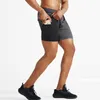 Lu Lu Lemons Yoga Sports Men snabba torr shorts med fickmobiltelefon Casual Running Gym Short Jogger Pant 6070
