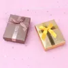 Jewelry Boxes 12pcs Cardboard Set Bow Gift Box Ring Necklace Bracelets Earring Packaging With Sponge Inside Rectangle 231127