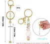 Schlüsselanhänger 8 Stück Perlen-Schlüsselanhänger-Rohlinge, DIY-Perlen-Bar-Set, Zubehör für Damen und Herren