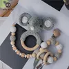 Sonajeros móviles juguetes para bebés 1 Juego de ganchillo Amigurumi elefante búho campana personalizado chupete Clip Montessori juguete educativo 230427