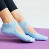 Femmes chaussettes dos nu Yoga cheville Pilates anti-dérapant respirant dames Ballet danse Sports