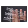 Rookpijpen Hoogwaardige laboratoria Tabak Dikke glas Stoomroller Stoomroller gebogen Hookah Handpijp met Sonwflake druppel levering Ho Dhaiw