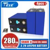 4pcs 3.2v 280AH Lifepo4 Pil Yeni A-Serisi 6000 RV Elektrikli Araç için 6000 Döngü DIY12V 48V Dış Mekan Enerji Depolama Yaban Hayatı Balıkçılık Deri