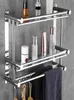 Porta asciugamani Pratico scaffale da bagno a 2 strati Porta shampoo in acciaio inossidabile Accessori per bagno WC227D6671464