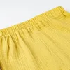 Trousers Celana panjang katun longgar untuk anak celana musim panas warna polos elastis semi laki laki dan perempuan 230426