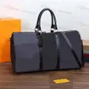 Bolsa durante la noche Negro marrón a cuadros Flor de cuadros blancos Bolsas 55 50 45 Bolso de mano Cabretería Viajes Mantenga todo Geninue Leather Patter294r