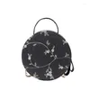 Bolsas de noite bolsas retro feminina feminina moda de renda artesanal uma bolsa de ombro bordado flor antigo acessório de alfândega pequeno pequeno fresco