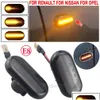 Autres feux de signalisation 2pcs LED Dynamique Turn Side Marker Light pour Renat Clio 1 2 Megane Espace Twingo Master Nissan Opel -Benz Smart Dro OTCbw