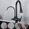 Kitchen Faucets Deck Mounted Black Pull Out Cold Water Filter Tap For Three Ways Sink Mixer Faucet2086590