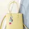 Plush Keychains Exquisite Ostrich chain Fully Filled Pendant ie Doll Ring Bag Hanging Ornament 230427