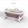 Baignoires épaissisprètement la baignoire pliante portable enfants adultes piscine pliante baignoire en plastique seau baril sueur fumante à la maison baignoire spa