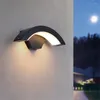 Wall Lamp Outdoor Exterior Waterproof Courtyard Porch Staircase Terrance Hallway LED Sconce Light With Motion Sensor