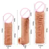 Sex Toy Massager Male Cock Ring Toys for Couples Anal Organ Adult Reusable Penis Sleeve Enlargement Silicone Extension