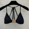 Damskie stroje kąpielowe 2024 Black Cel Designer Bikinis Swimsuit Kobiety stroje kąpielowe zbiorniki stroje kąpielowe Thong Up okrążenie dwuczęściowe projektanci Bikini Kosze Kąpiel