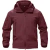 Parka da uomo bomber da uomo in morbida lana leggera giacca Soft Shell cappotto in poliestere taglia S-XXL 5L5D3