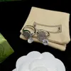 Diamant-Designer-Charme-Ohrringe für Frauen-Geschenk S925 Silberne Nadel-Ohrringe Messing-Modeschmuck-Versorgung