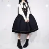 Costume de thème Lolita set costume avec jsk automne hiver loli manteau gros robe swing jk filles costumes collège anime sweet anime harajuku japonais