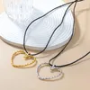 Halsbandörhängen Set 2023 Vintage Zaa Heart Pendant For Women Long Rope Chains Simple Fashion Holiday Party Jewelry Accessories