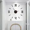 Wall Clocks 3D Luminous Large Clock Acrylic Diy Huge Silent Hanging Decoration For Living Room Bedroom Watch Free Shiping