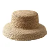 Caps Hats Summer Ins Children Raffia Knitting Lace Straw Cap Girl Kid Solid Big Eaves Sunscreen Hat Baby Casual Hats Spädbarn Tillbehör 230427