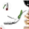 Ouvre-bouteille en acier inoxydable multi-fonction ouvre-bouteille coupe-capsule décapsuleur serveurs professionnels tire-bouchon