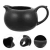 Dinnerware Sets Ceramic Milk Jug Handle Creamer Leaky Cup Small Gravy Boat Container Ceramics Syrup Pitcher Dispenser