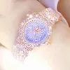 Damenuhren Hohe Qualität Japanisches Uhrwerk Luxus Voller Diamant Für Frauen Roségold Armbanduhr Wasserdichtes Kleid Damenuhr 230426