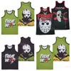 Film Voorhees Jason Jerseys Basketball Piątek 13 piątek Crystal Lake koszula dla fanów sportowych oddychające hafty haftowe Pure Cotton Team Black Retro Hiphop Summer