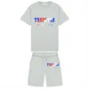 Design Men's T-shirts Luxury Brand 2023 Trapstar Print Kort ärm Tshirt Men Summer in Style Loose Crewne Top Casual T-shirt YQ231127