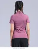 Active Shirts Women Sport Training Short Yoga Zipper Turtleneck Running Fitness T-shirt snabbtorkande kvinnliga gymsidrottar