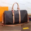 Bolsa durante la noche Negro marrón a cuadros Flor de cuadros blancos Bolsas 55 50 45 Bolso de mano Cabretería Viajes Mantenga todo Geninue Leather Patter294r